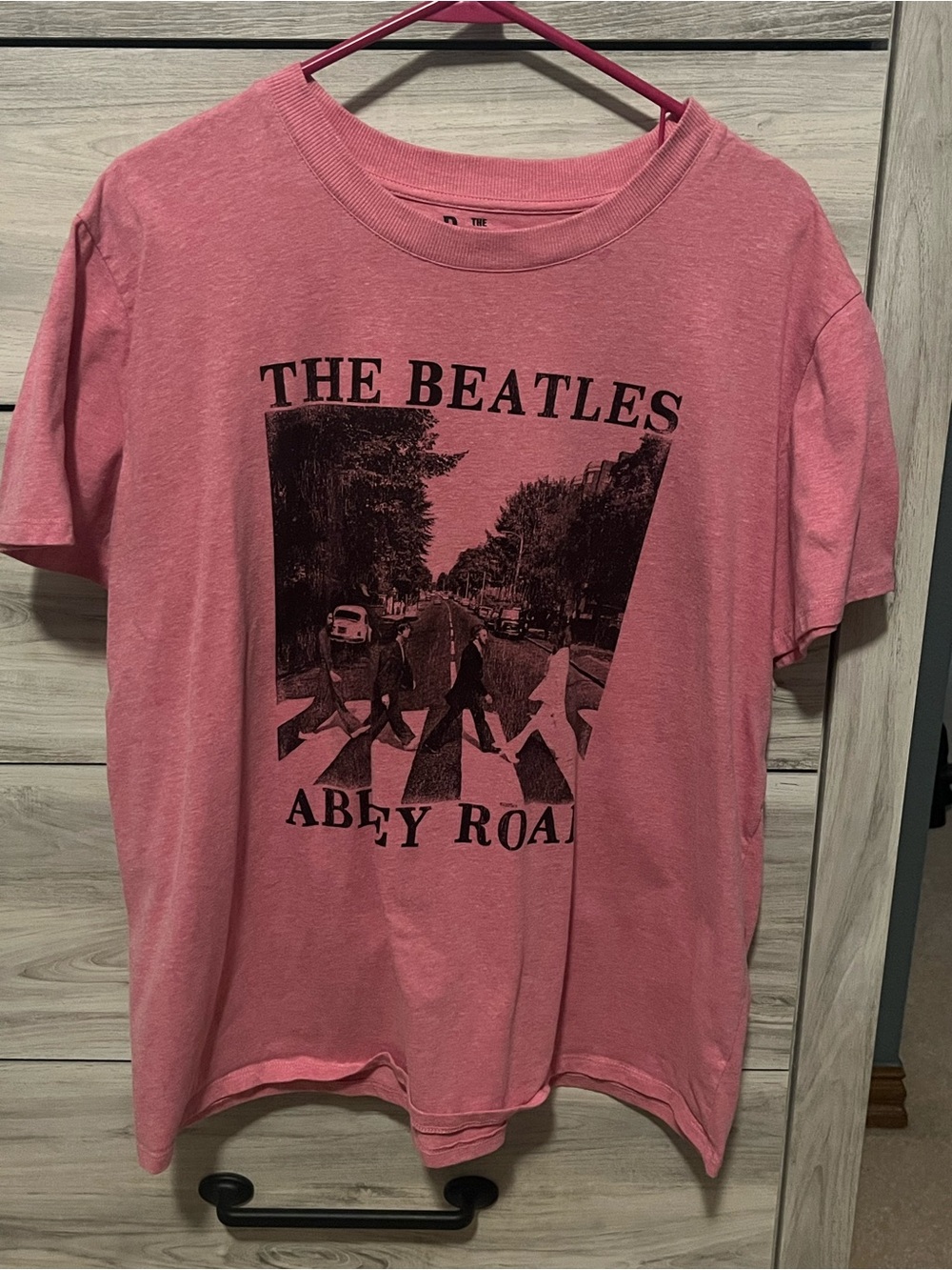 Apple Pink The Beatles Graphic Tee Interior Label